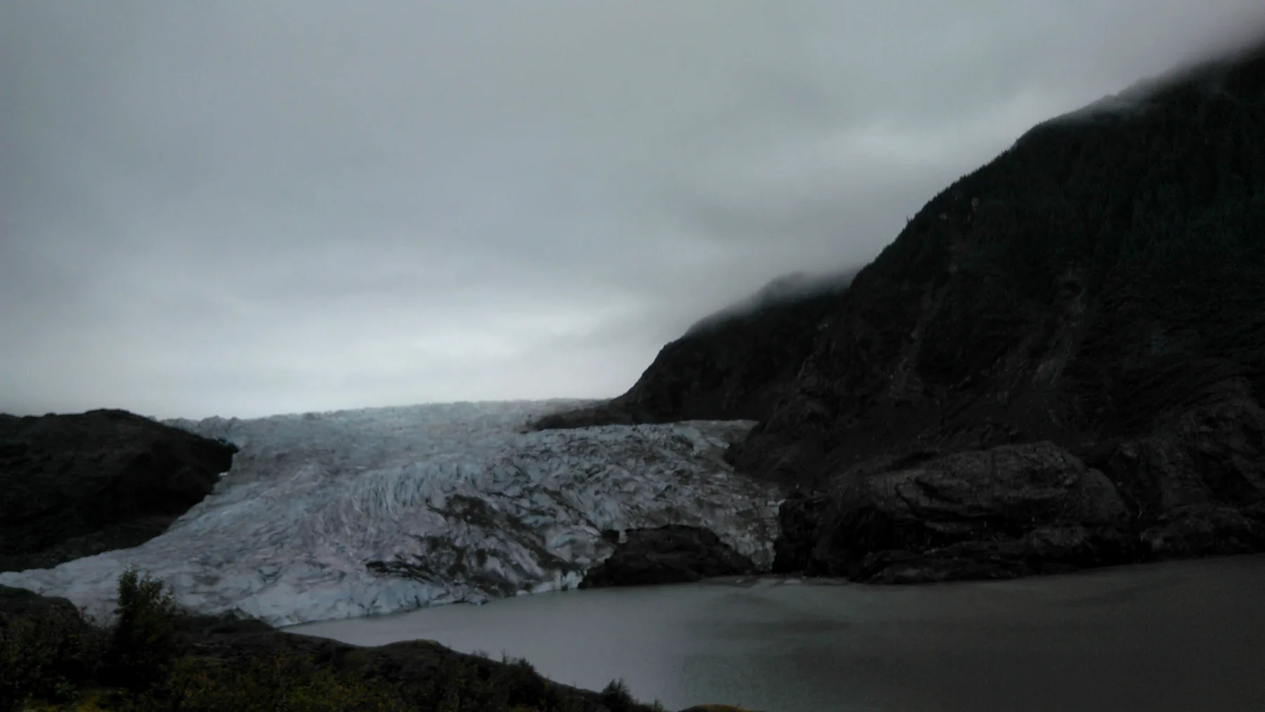 Paisaje glaciar del archivo personal del viaje